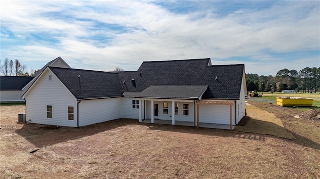 view of front of property with central AC