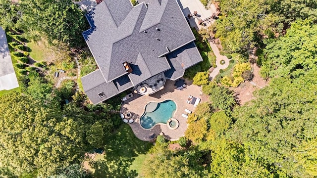 birds eye view of property