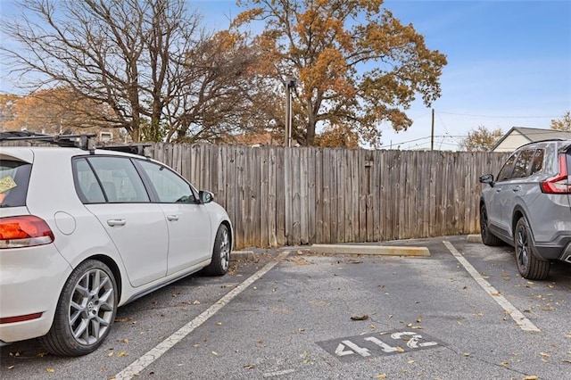 view of vehicle parking