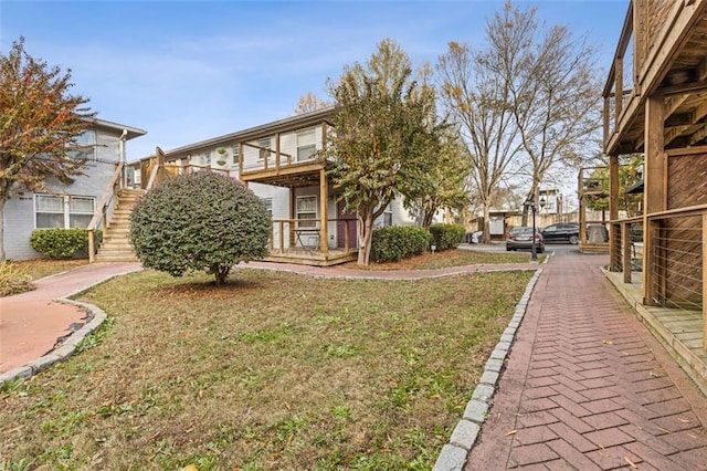 view of home's exterior featuring a yard