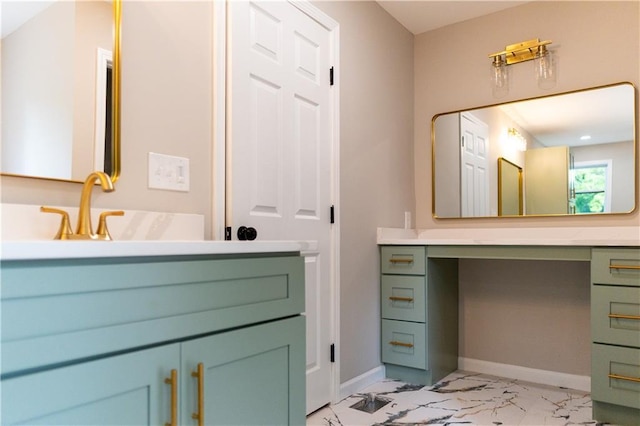 45 Driskell Ave, Mableton, GA 30126 - bathroom with vanity and marble finish floors