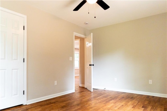 45 Driskell Ave, Mableton, GA 30126 - unfurnished bedroom with wood finished floors and a ceiling fan