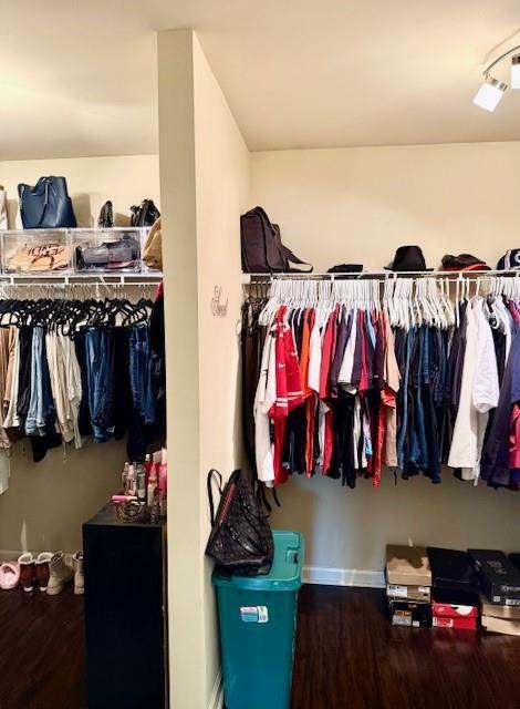 558 Hideaway Dr, Jonesboro, GA 30238 - spacious closet featuring wood finished floors