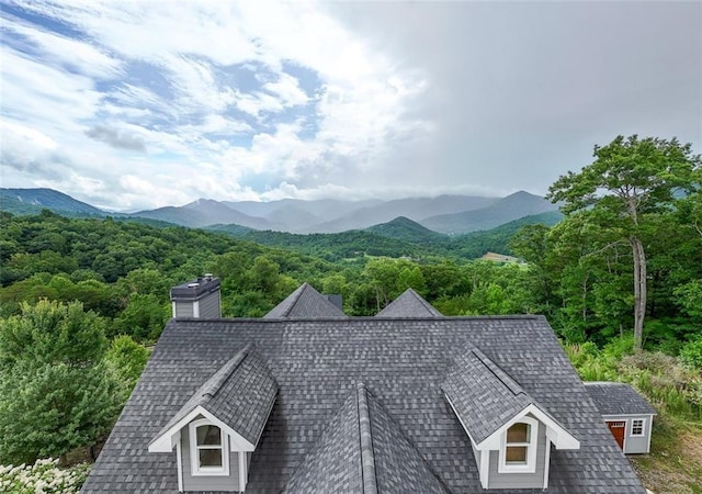 view of mountain feature