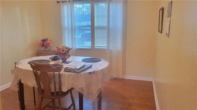 dining room featuring hardwood / wood-style floors