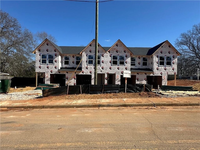 view of unfinished property