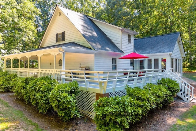 view of rear view of house