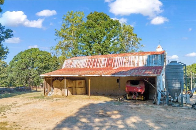 view of horse barn