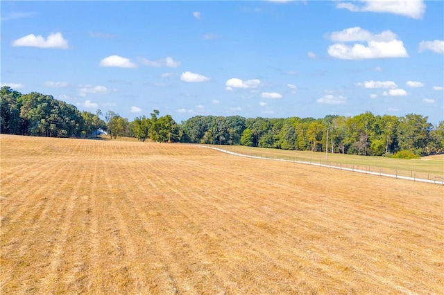 exterior space featuring a rural view