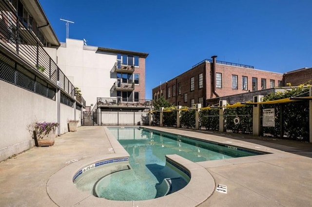pool with fence