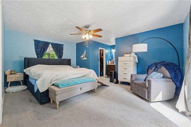 5360 Fieldgreen Dr, Stone Mountain, GA 30088 - bedroom featuring carpet, a walk in closet, a closet, and a ceiling fan