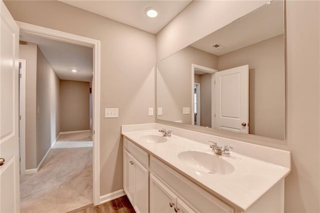 bathroom with vanity