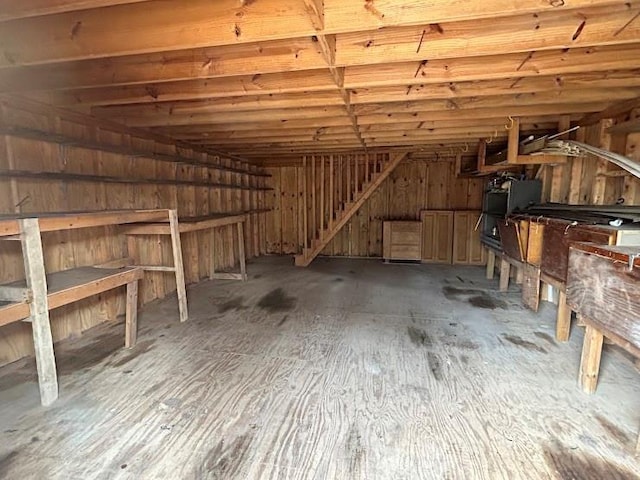 view of storage room