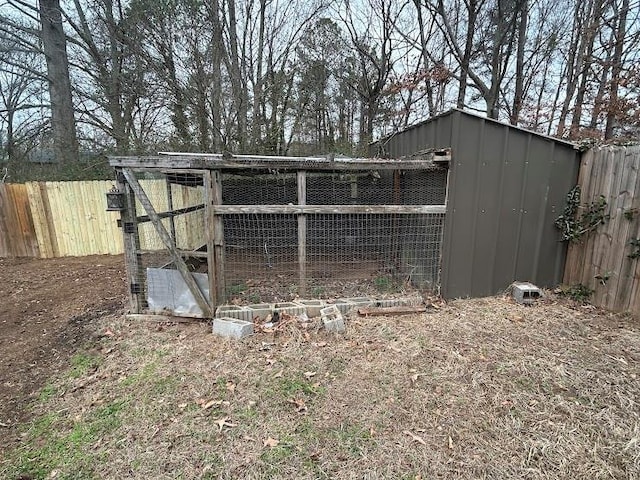 view of outbuilding