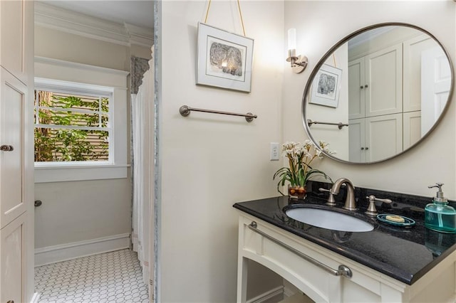 bathroom featuring vanity