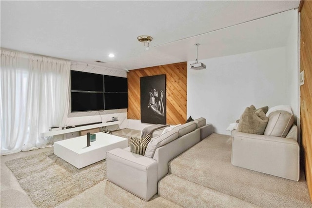 2125 Datona Dr SW, Atlanta, GA 30331 - living area featuring wood walls and recessed lighting