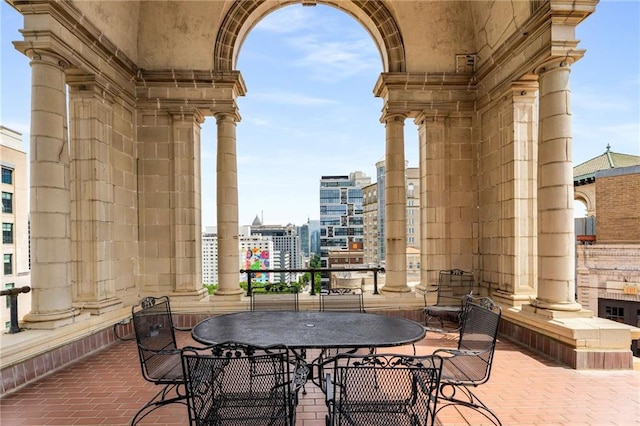 75 Ponce De Leon Ave NE Unit 1006, Atlanta, GA 30308 - balcony with outdoor dining space
