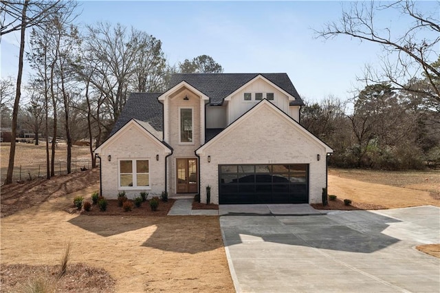 view of front facade featuring a garage