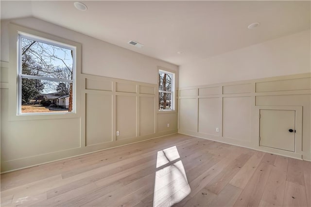 interior space with light wood-type flooring
