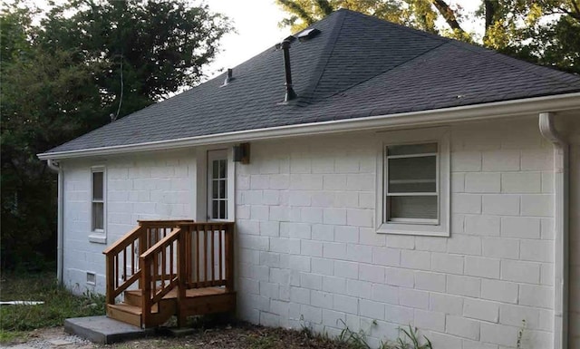 2040 Penelope St NW, Atlanta, GA 30314 - back of house with roof with shingles and concrete block siding