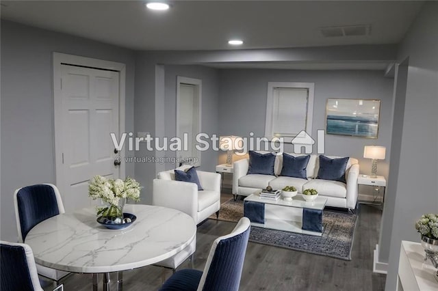 2040 Penelope St NW, Atlanta, GA 30314 - living area with wood finished floors and recessed lighting