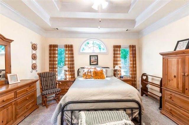 bedroom featuring ceiling fan, a closet, and carpet