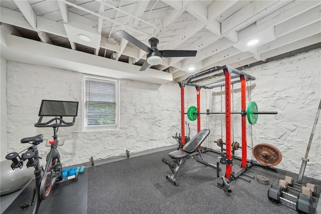 view of workout room