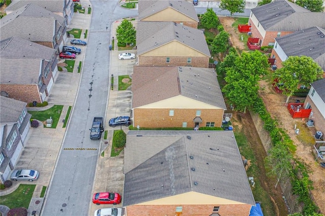 aerial view featuring a residential view