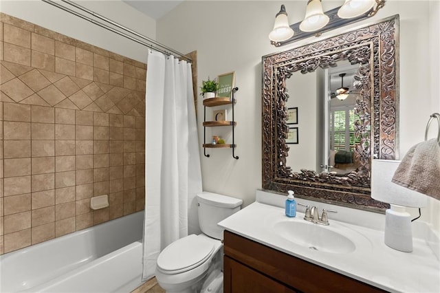 4896 Locklear Way, Marietta, GA 30066 - full bathroom featuring toilet, vanity, and shower / tub combo