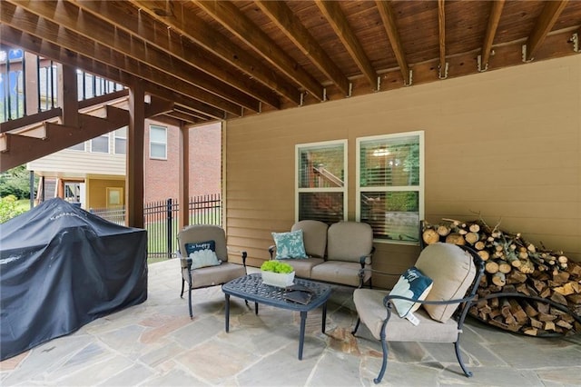 4896 Locklear Way, Marietta, GA 30066 - view of patio featuring an outdoor living space and area for grilling