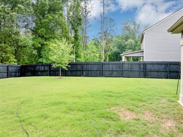 view of yard