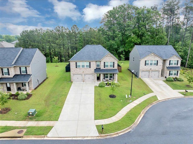 aerial view of property and surrounding area