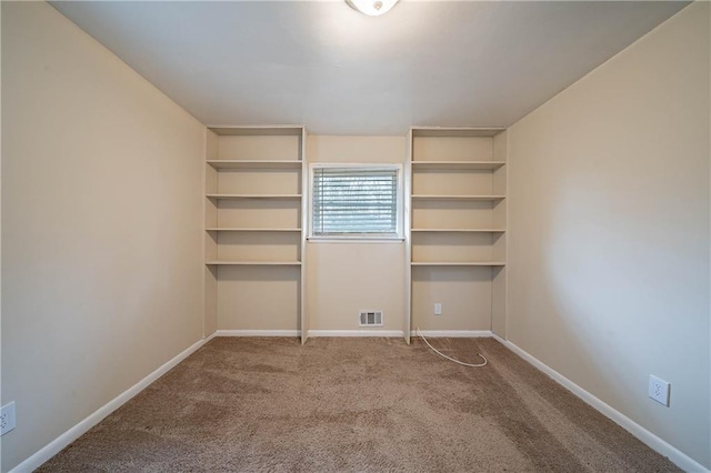 unfurnished bedroom featuring carpet flooring