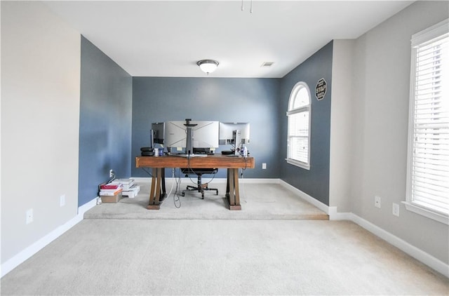 55 Little Barley Ln, Grayson, GA 30017 - office area featuring carpet and baseboards