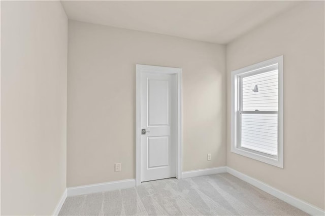 view of carpeted empty room