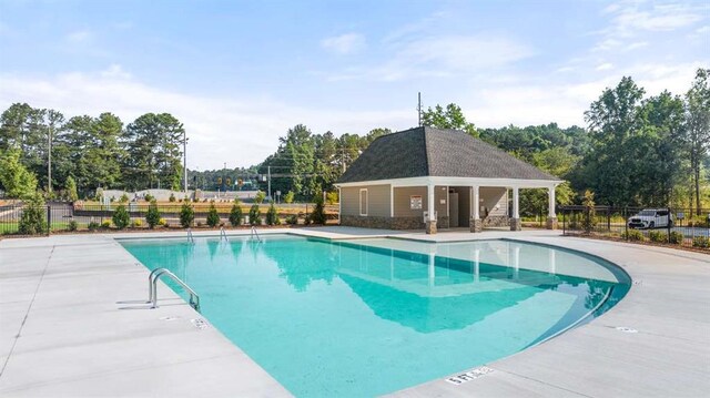 339 Elgin Dr, Lawrenceville, GA 30045 - pool featuring fence and a patio