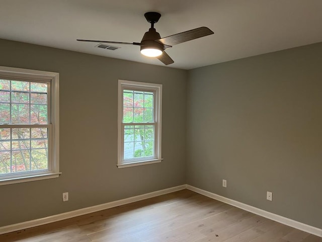 730 Redlion Run, Alpharetta, GA 30022 - empty room featuring light wood-style floors, baseboards, and ceiling fan