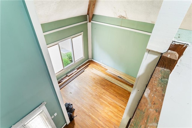 interior details with hardwood / wood-style flooring