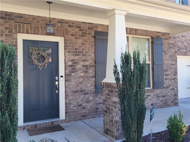 entrance to property with a porch