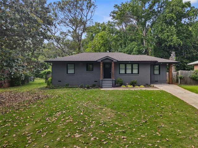 1643 Flintwood Dr SE, Atlanta, GA 30316 - view of front of home with crawl space, brick siding, and driveway