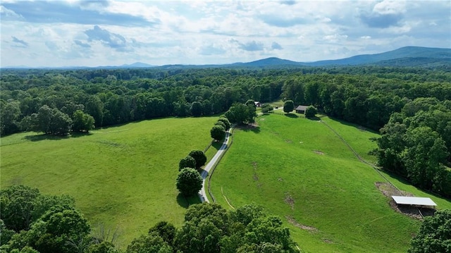1447 Travis Smith Rd, Clarkesville, GA 30523 - overview of rural landscape with a mountain backdrop and a forest
