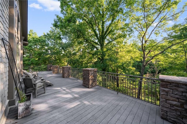 1447 Travis Smith Rd, Clarkesville, GA 30523 - view of wooden deck