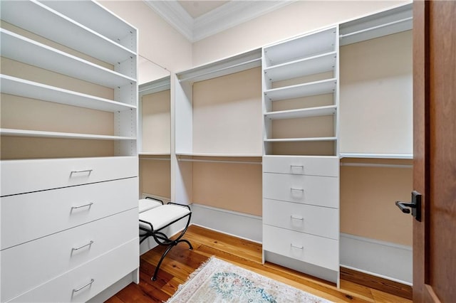 1447 Travis Smith Rd, Clarkesville, GA 30523 - walk in closet with wood finished floors