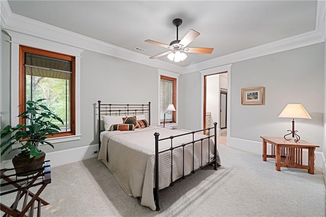 1447 Travis Smith Rd, Clarkesville, GA 30523 - bedroom featuring ornamental molding, light carpet, and baseboards
