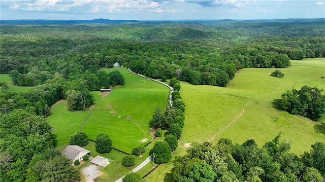 1447 Travis Smith Rd, Clarkesville, GA 30523 - aerial view of sparsely populated area with a heavily wooded area