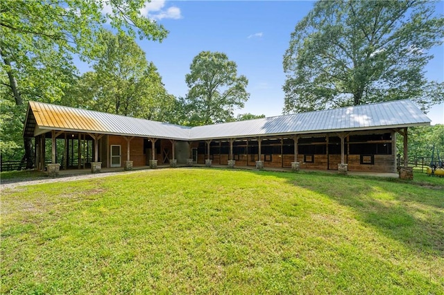 1447 Travis Smith Rd, Clarkesville, GA 30523 - view of front of house featuring an exterior structure, metal roof, and an outdoor structure