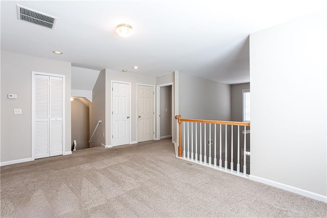 view of carpeted empty room