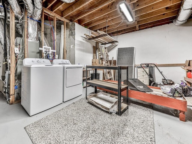 5090 Eubanks Rd, Woodstock, GA 30188 - unfinished basement with separate washer and dryer