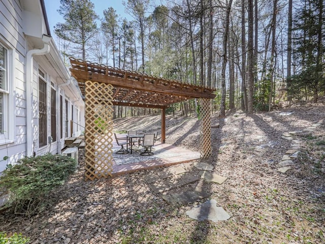 5090 Eubanks Rd, Woodstock, GA 30188 - view of yard with a pergola, a patio, and outdoor dining space