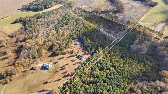 1865 Morton Bend Rd, Rome, GA 30161 - view of property location with property parcel outlined, a heavily wooded area, and rural landscape